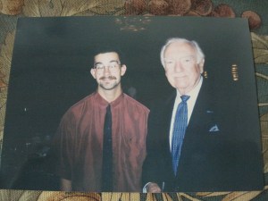 Walter Cronkite and I at the Arizona State University journalism banquet (the Walter Cronkite School of Journalism and Telecommunication) in the fall of 1997.