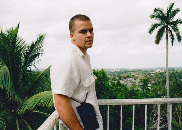 Brin-Jonathan Butler near Ernest Hemingway's house in Cuba, circa 2000.